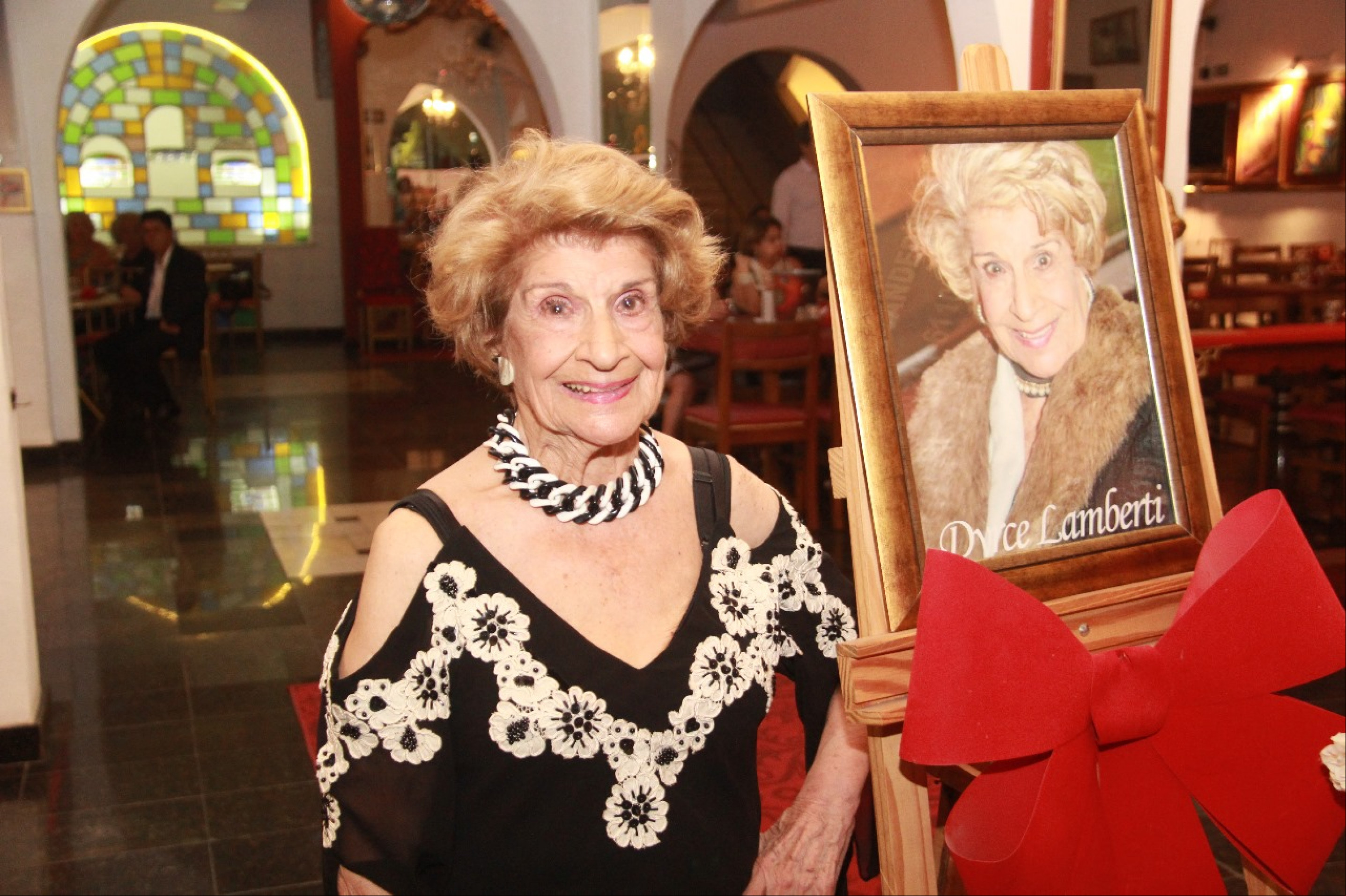 A homenageada Dyrce Lambert